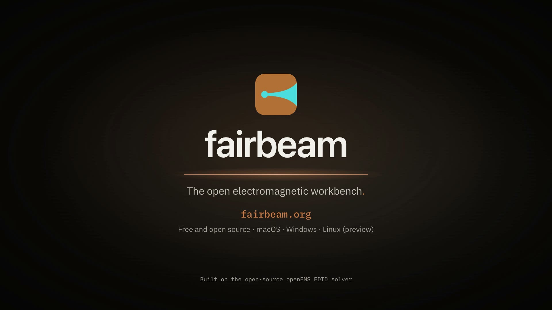 Fairbeam: antenna simulation with openEMS